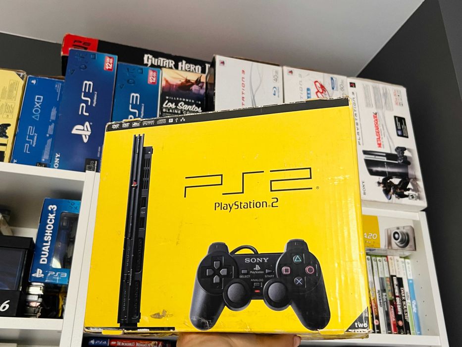 PS2 Slim zestaw pudełko PlayStation 2 box