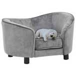 Vidaxl Sofa Dla Psa, Szara, 69X49X40 Cm, Pluszowa