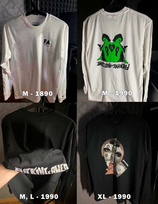 Лонгслів FA True Pleasures - Religion | Від S до XXL | Оригінал!