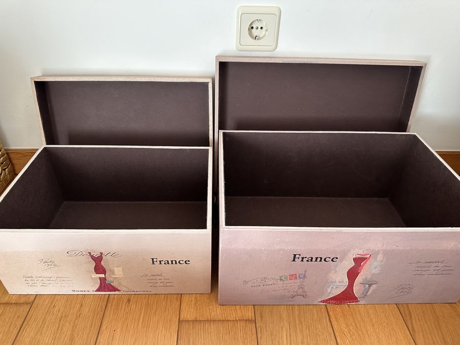 Caixas de arrumação “Paris”