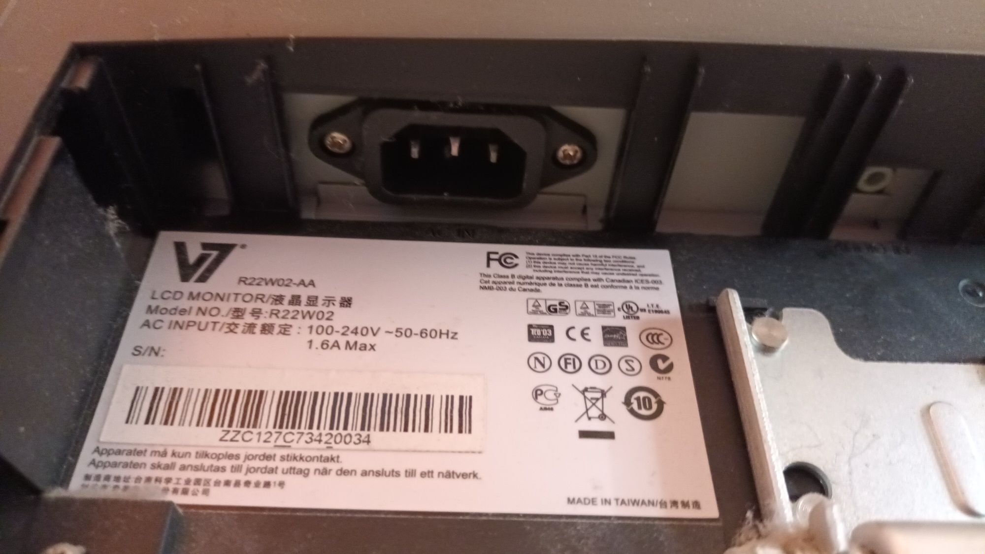 Lcd Monitor 22 cale