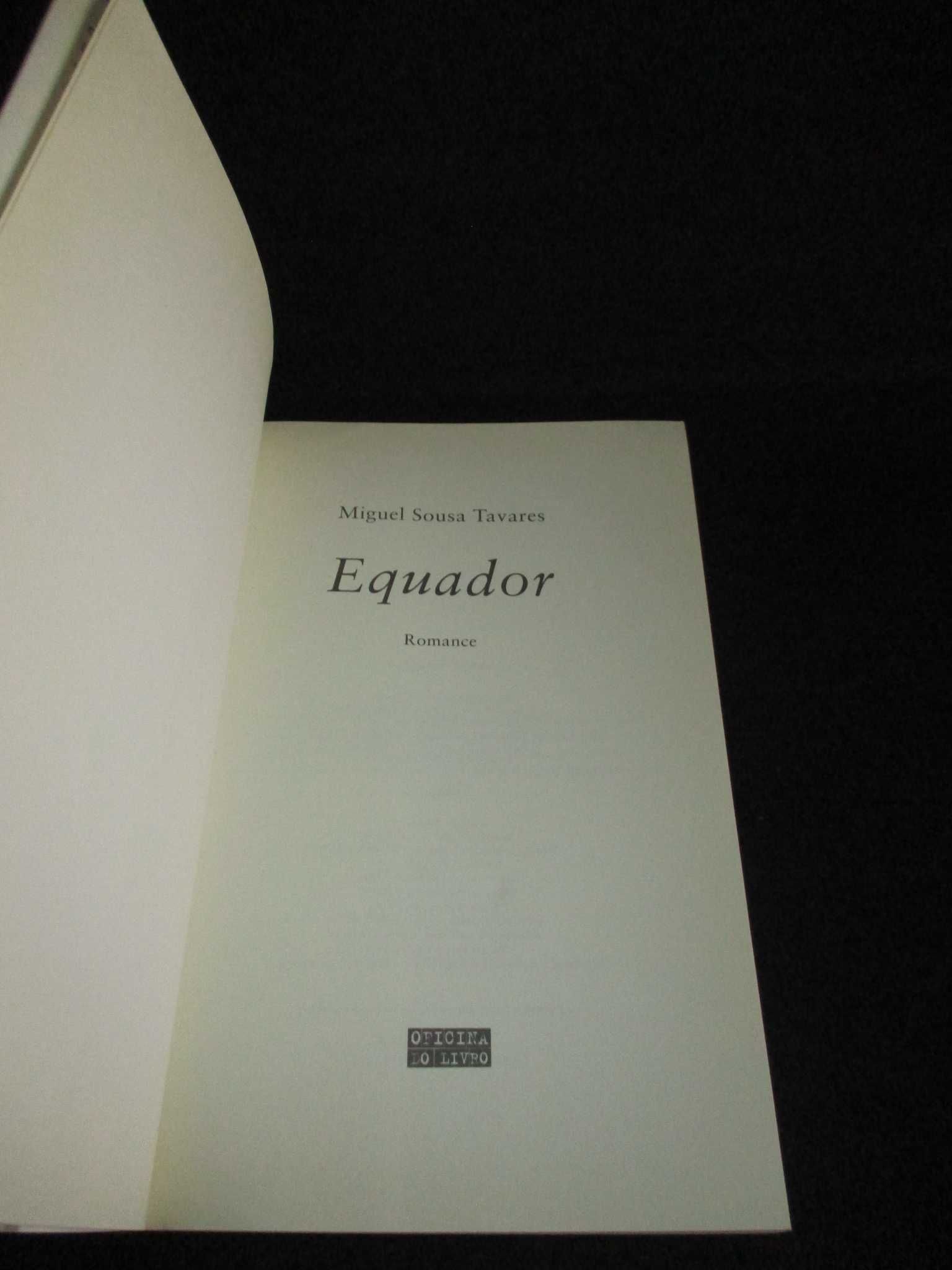 Livro Equador Miguel Sousa Tavares Oficina do Livro