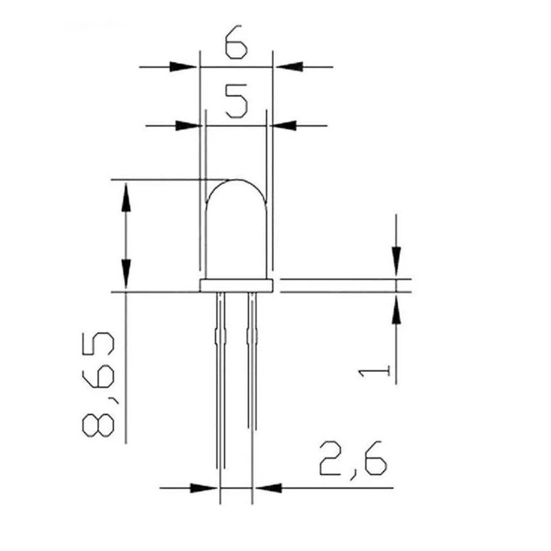 Светодиоды / Світлодіоди - 5mm 3V (withe) 6000K 25грн/10шт.