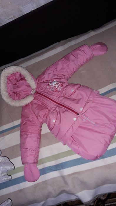 Зимний комбинезон на девочку от рождения до 2 лет