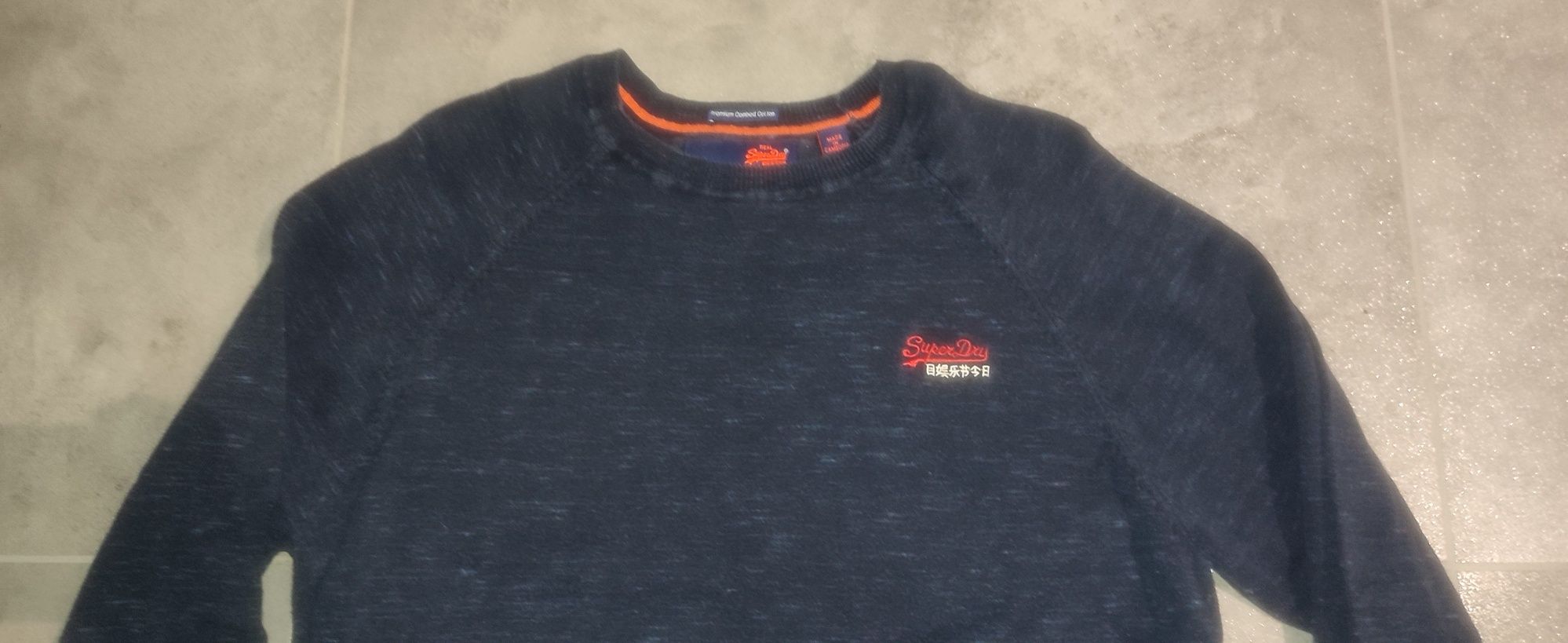 Sweter Superdry r. M granatowy