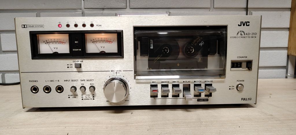 Magnetofon deck JVC KD-21D. Po serwisie