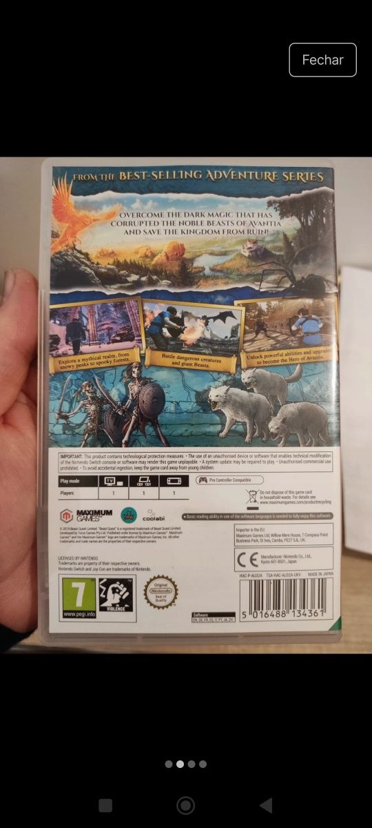 Beast Quest nintendo switch raro