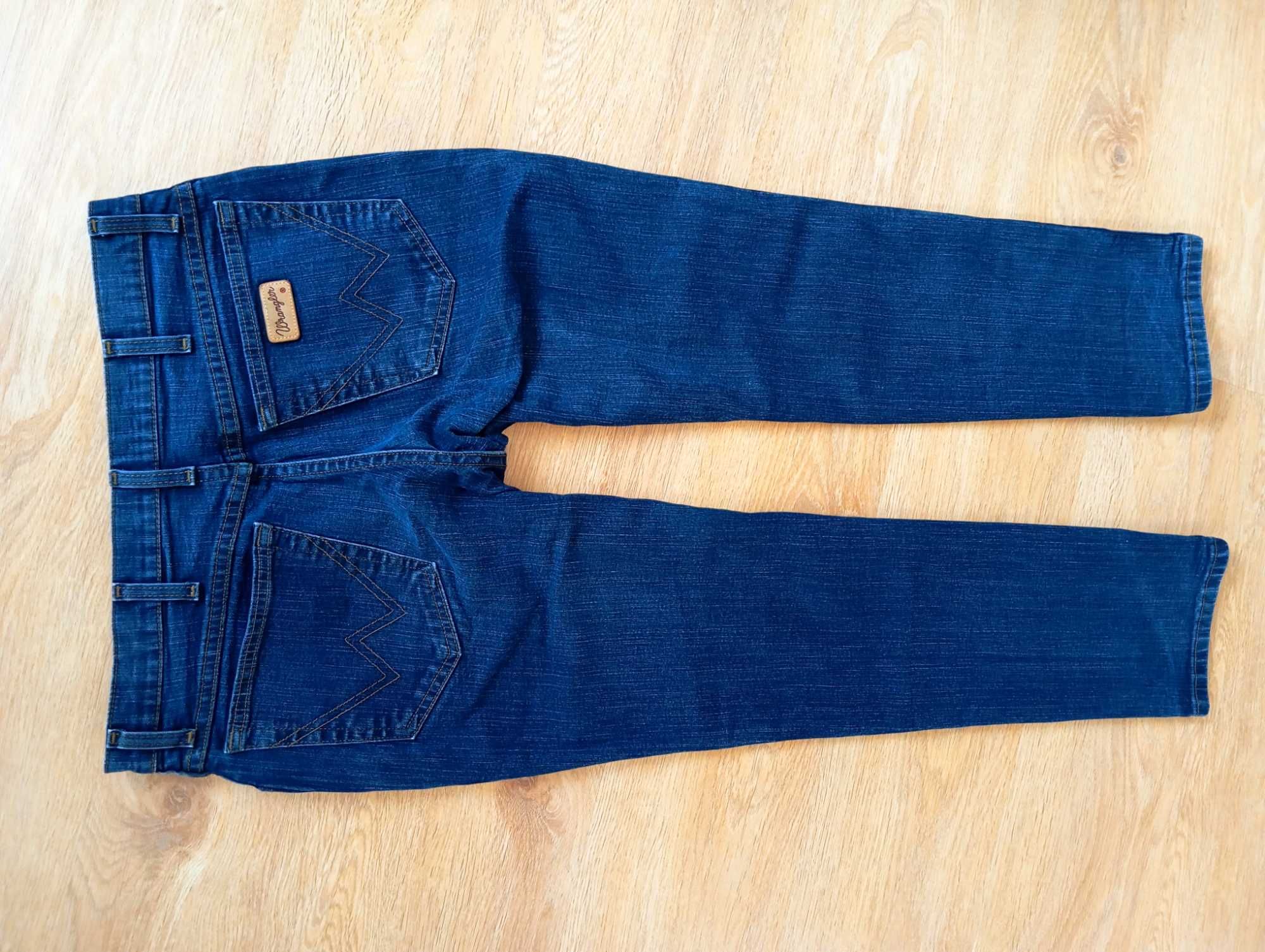 WRANGLER Jeansy spodnie XL 32/30 męskie XL W32 L30 elastan w32l30