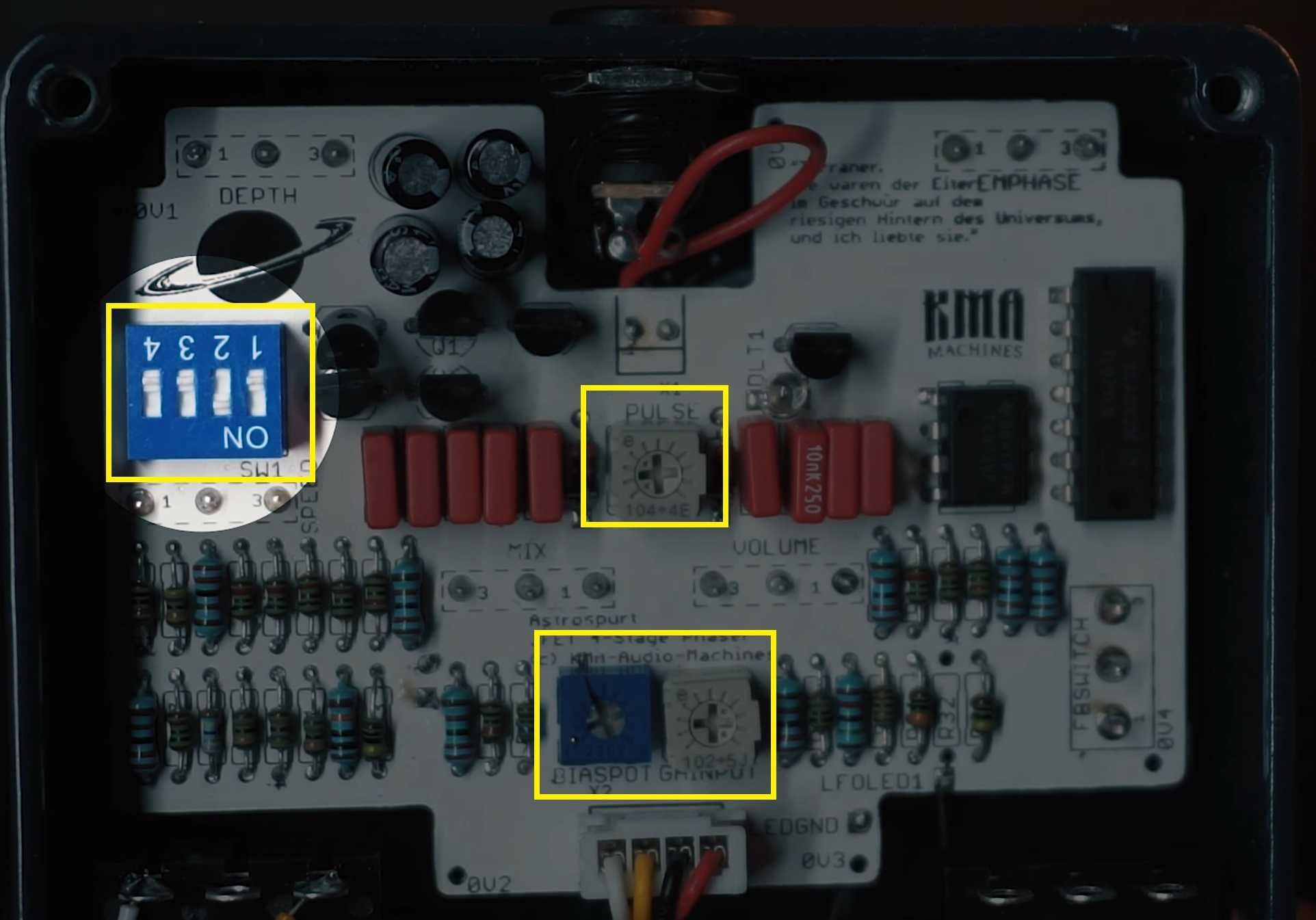 KMA Audio Machines Astrospurt 4-Stage JFET Phaser