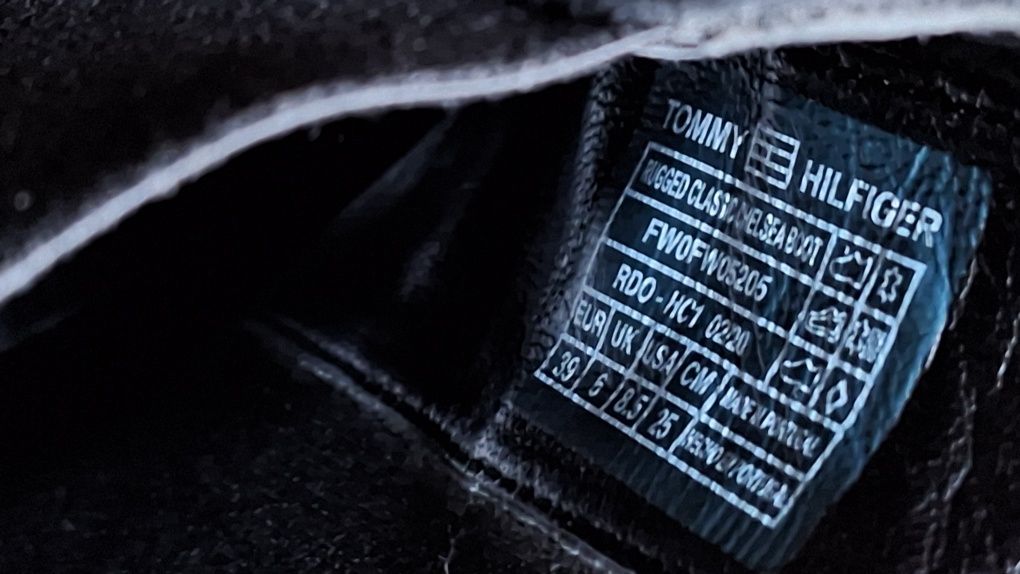 Sztyblety Tommy Hilfiger 39 skóra ryłko