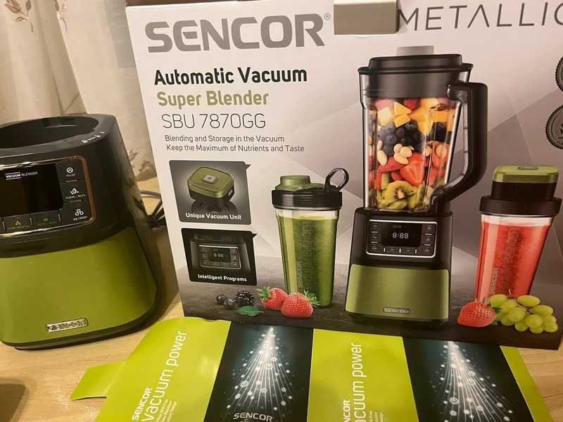 Blender kielichowy Sencor SBU 7870GG 1500W zielony
Blender próżniowy