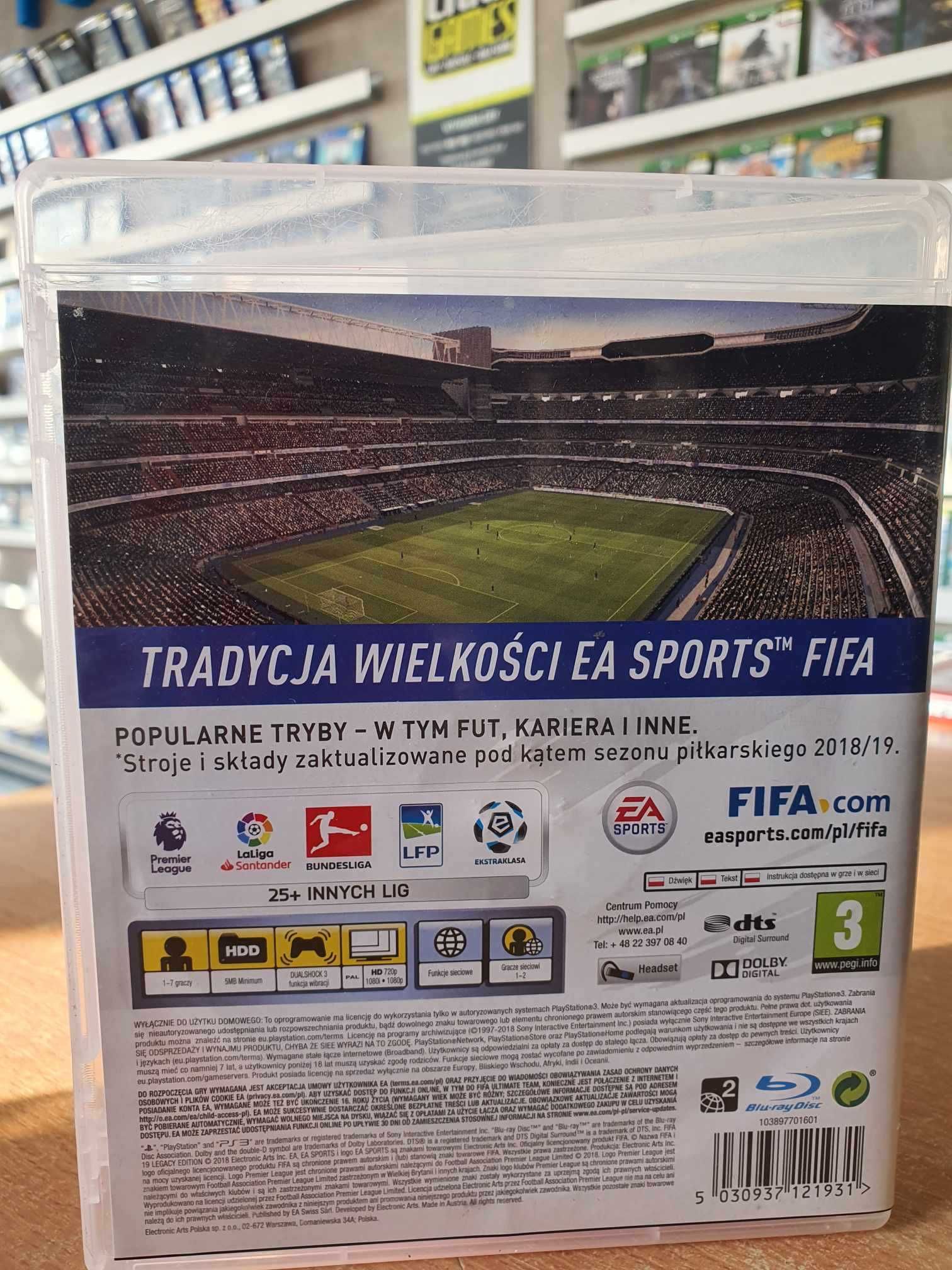 FIFA 19 PS3 stan bdb Sprzedaż/Wymiana Lara Games Bydgoszcz