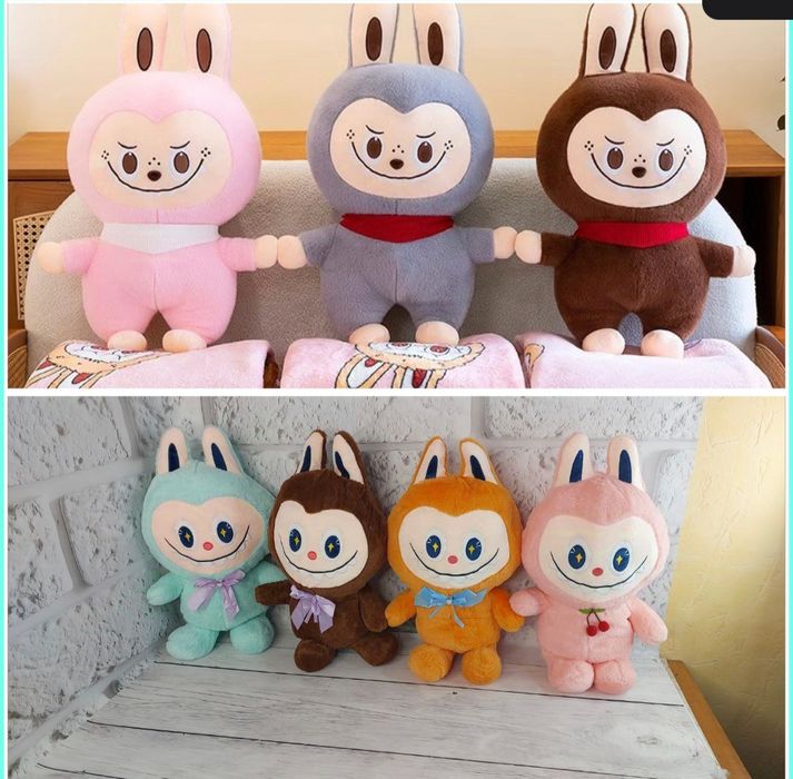 Игрушки с пледом хаски, стич,  пикачу, мишки, авокадо, гуси, хомяки
