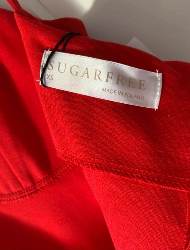 Nowa Czerwona sukienka bodycoon Sugarfree Xs
