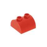 LEGO 30165 Skos zaokrąglony 2x2 podwójnie Czerwony 1 szt.