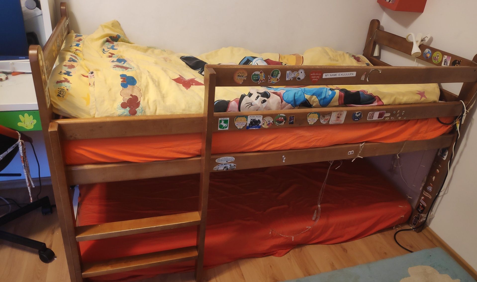 Łóżko dziecięce z materacem 180x80