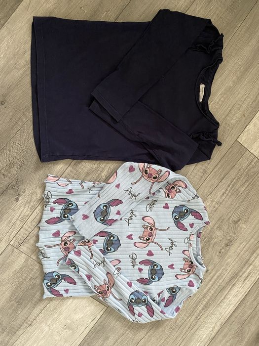 Zestaw ubranek Zara H&M 116 paczka paka jesień Stitch paperbag legi