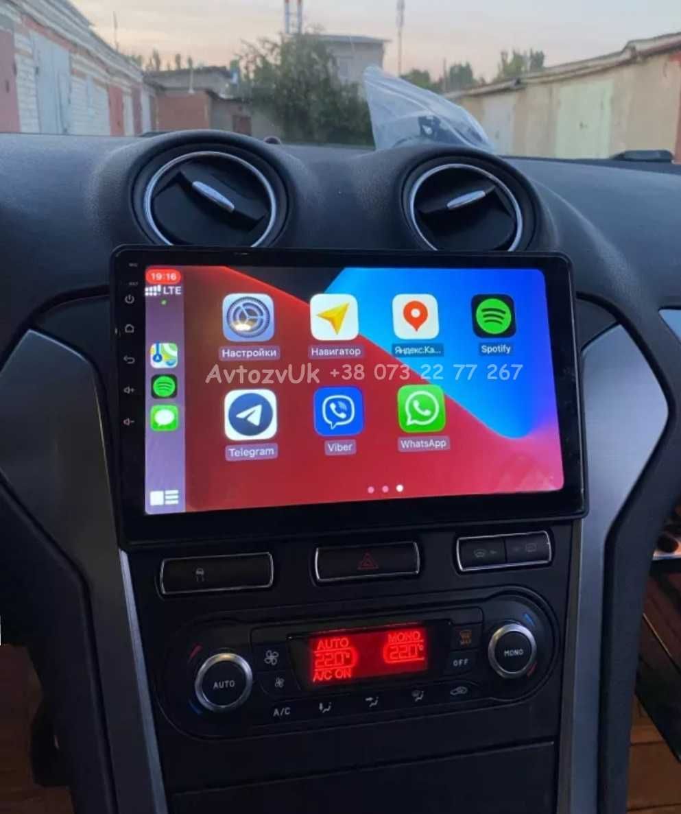 Магнитола MONDEO Ford Форд Мондео GPS USB 2 дин din CarPlay Android 14
