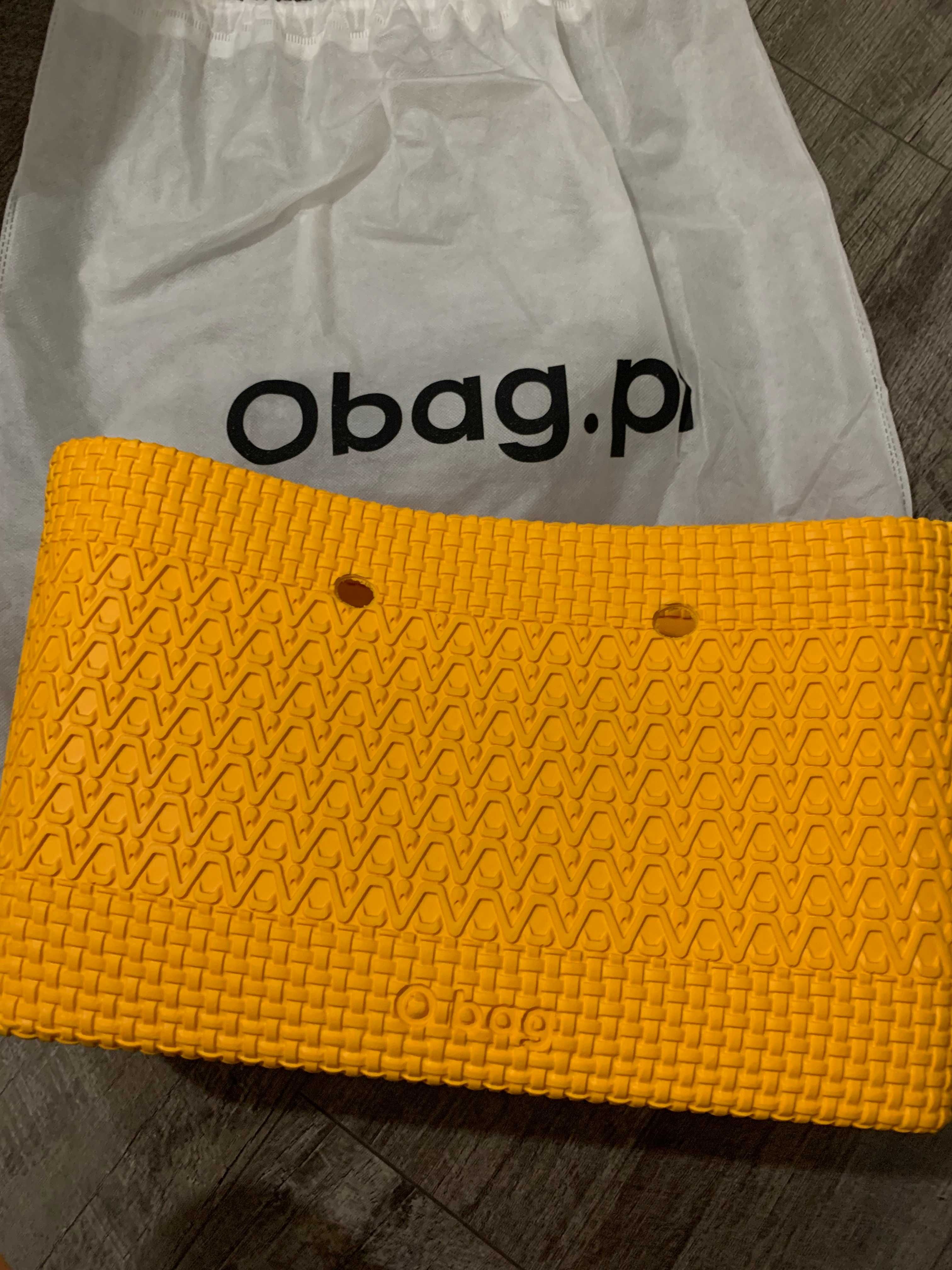 O bag beach pomarańczowa z uchwytami