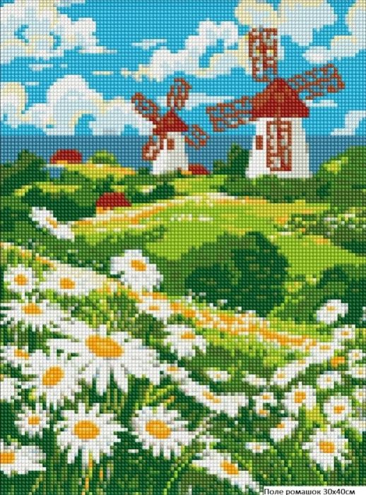 Алмазна мозаїка на підрамнику 30х40см, Алмазная выкладка на подрамн