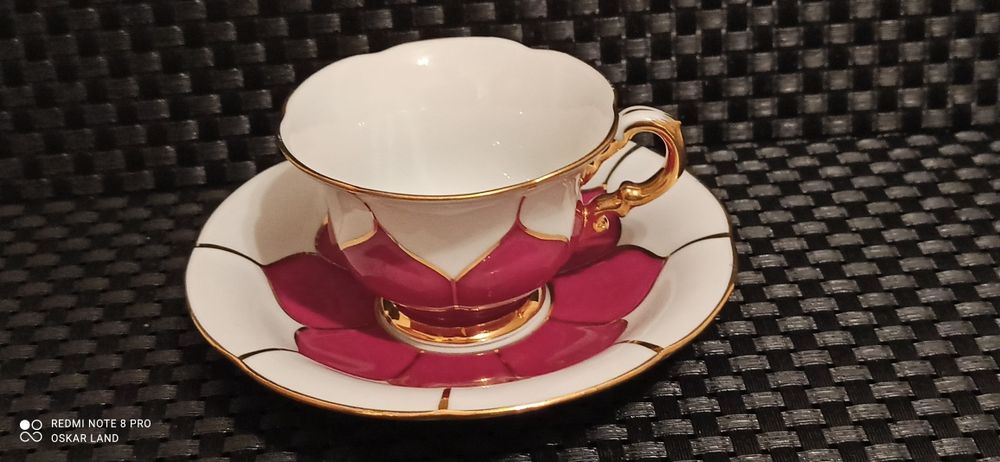 Porcelana MEISSEN B-Form DUO Mokka IDEALNY stan 1924-34  Piękna