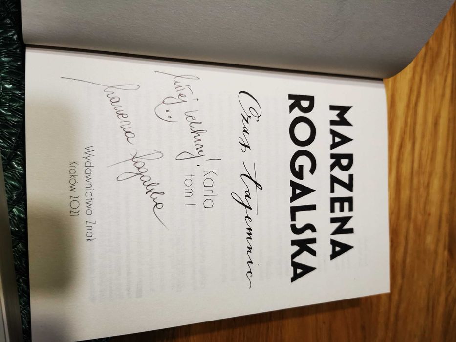 Marzena Rogalska Czas Tajemnic z autografem.