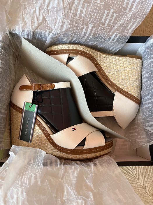 Białe espadryle Tommy Hilfiger