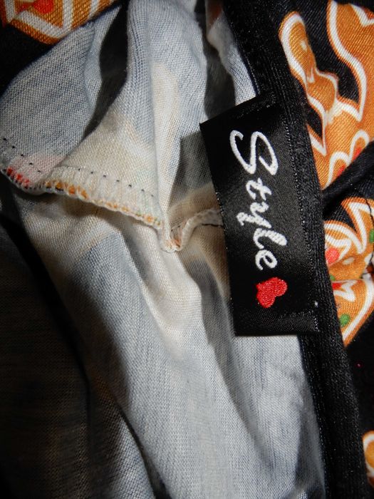 Sukienka rozkloszowana świąteczna święta ciastek pierniki 36 38 S M