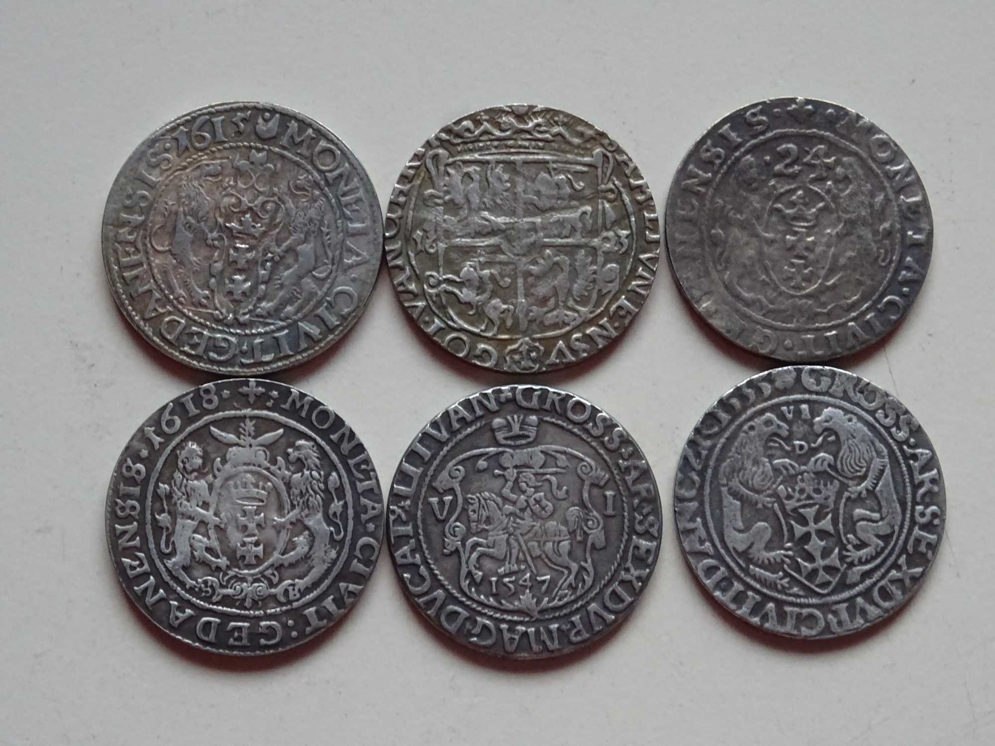Zestaw rzadkich monet,orty Królewskie,repliki nie magnetyczne