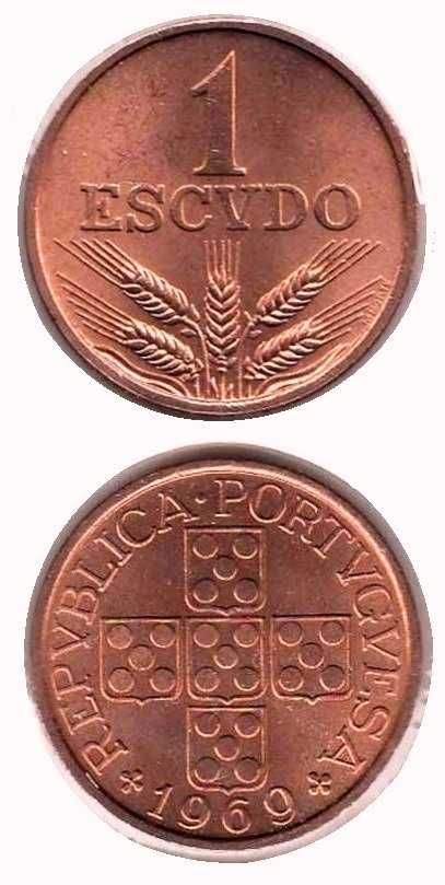 Moedas Portuguesas - 1 Escvdo (Bronze)