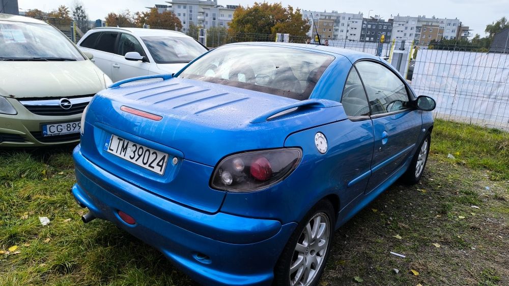 Peugeot 206cc 1.6 Benzyna Cabrio Skóra Długie Opłaty Gotowy Do Jazdy