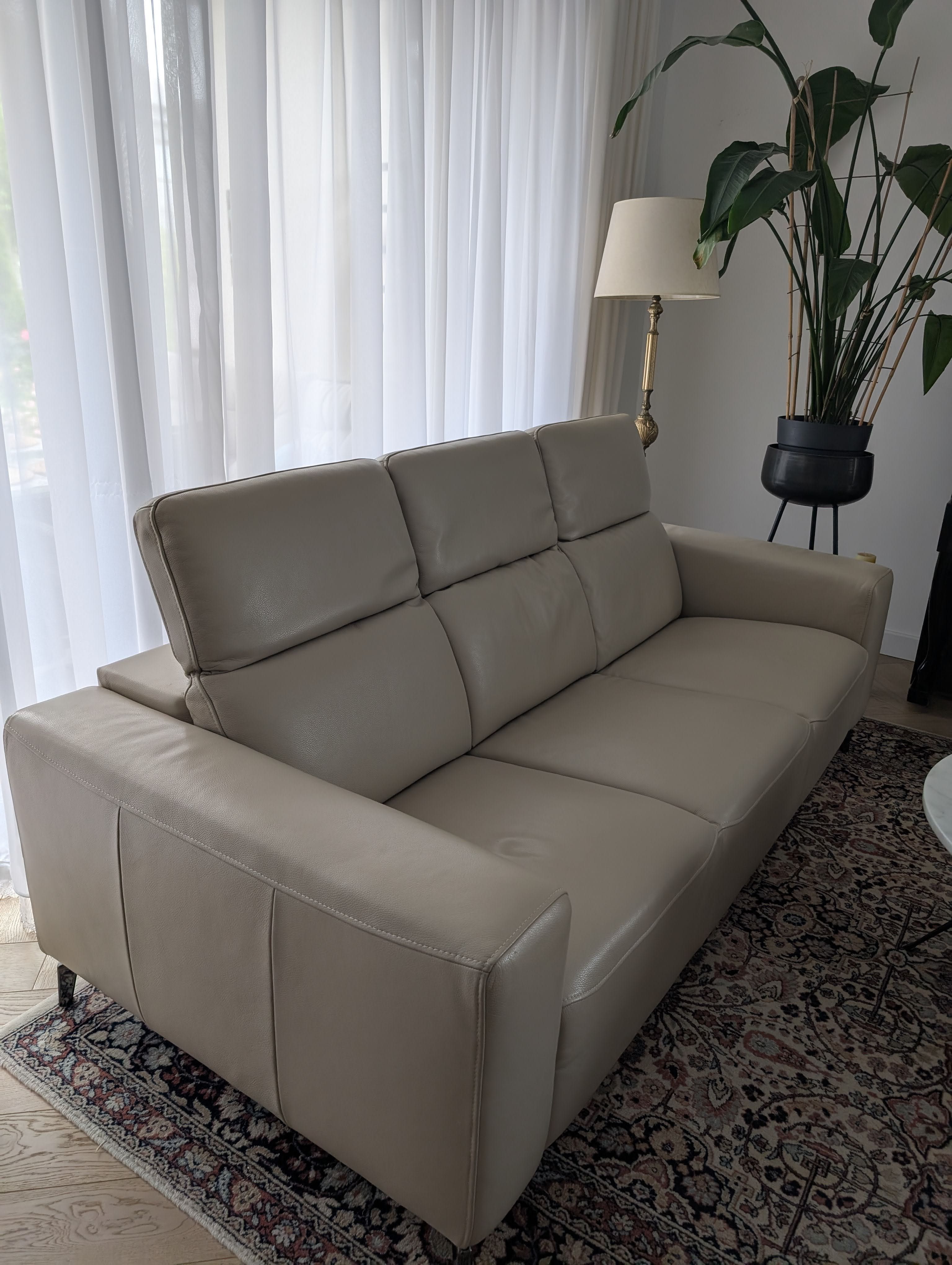 Kanapa skórzana 3-osobowa 215x100
