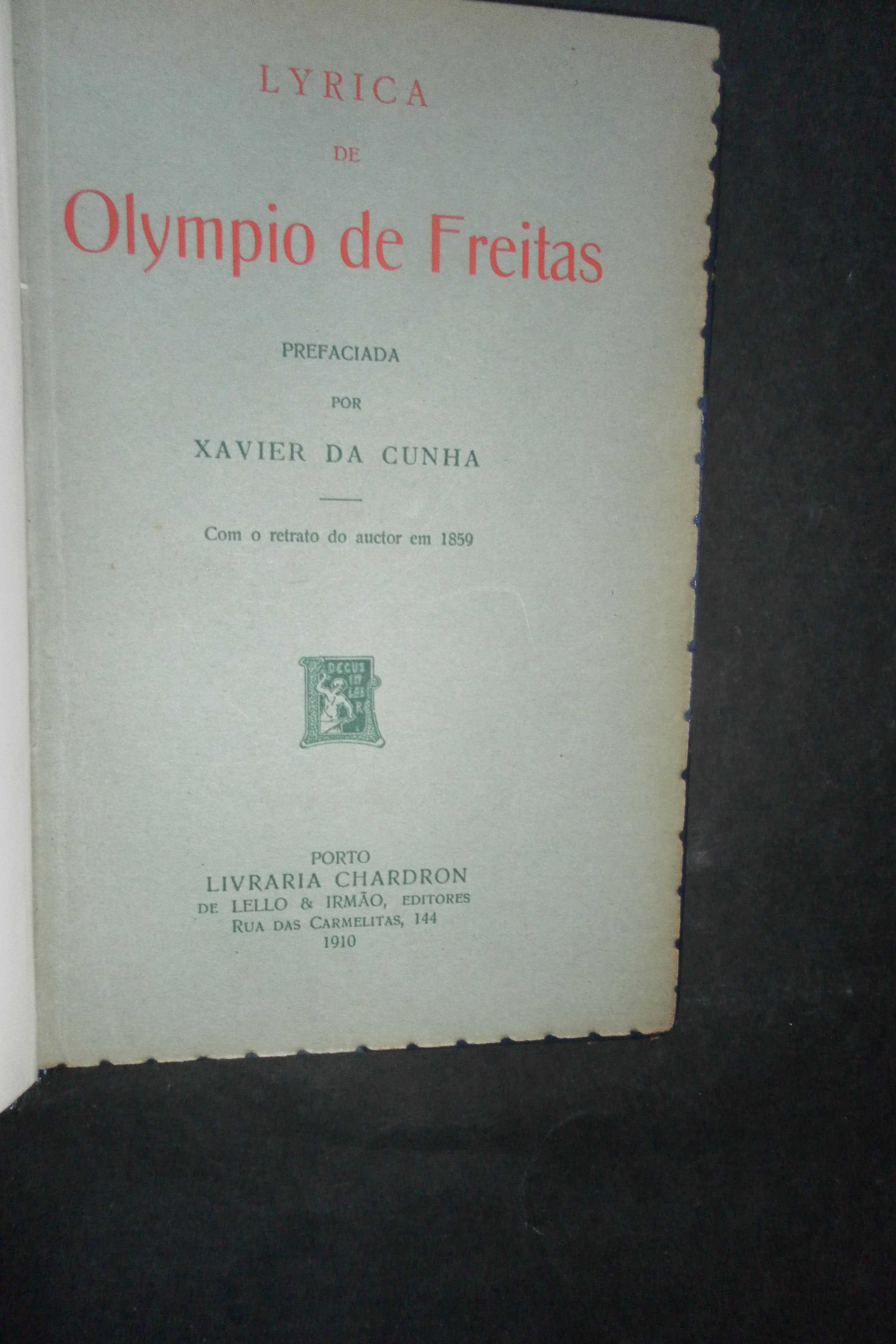 Freitas (Olympio de);Lirica,Prefaciada por Xavier da Cunha