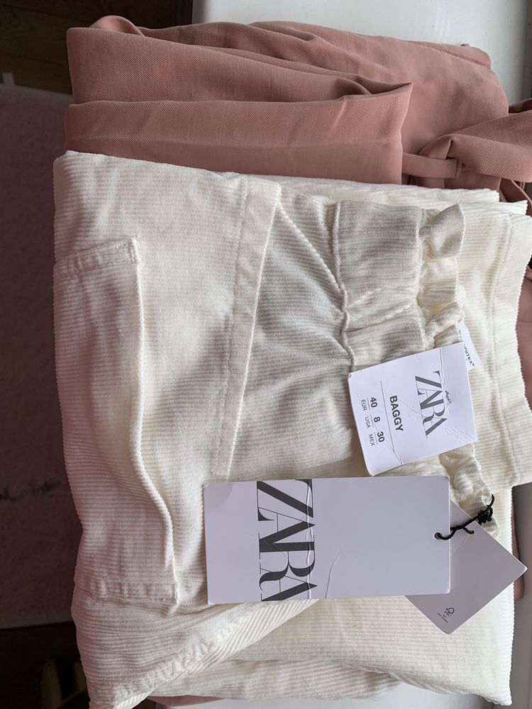 Новые штанишки ZARA, H&M размер м-л 40