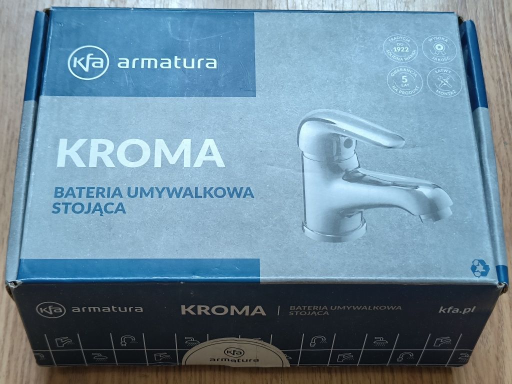 Nowa Bateria Umywalkowa Stojąca KROMA Armatura