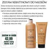 Regenerujacy Szampon + Maska Professional Keratin Therapy Farmasi