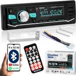 Radio samochodowe BLUETOOTH 1DIN 1 DIN 4x50W pilot USB MP3 AUX SD