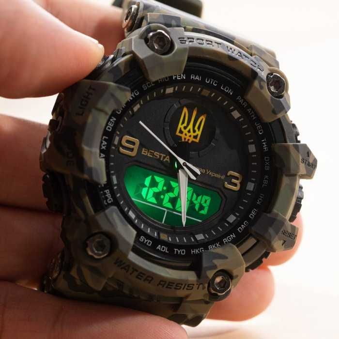 Мужские часы Besta United Герб Тризуб Чоловічий годинник Україна