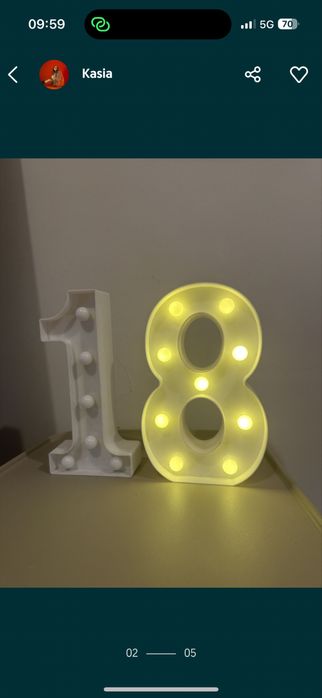 Lampki 18 na baterie osiemnastka