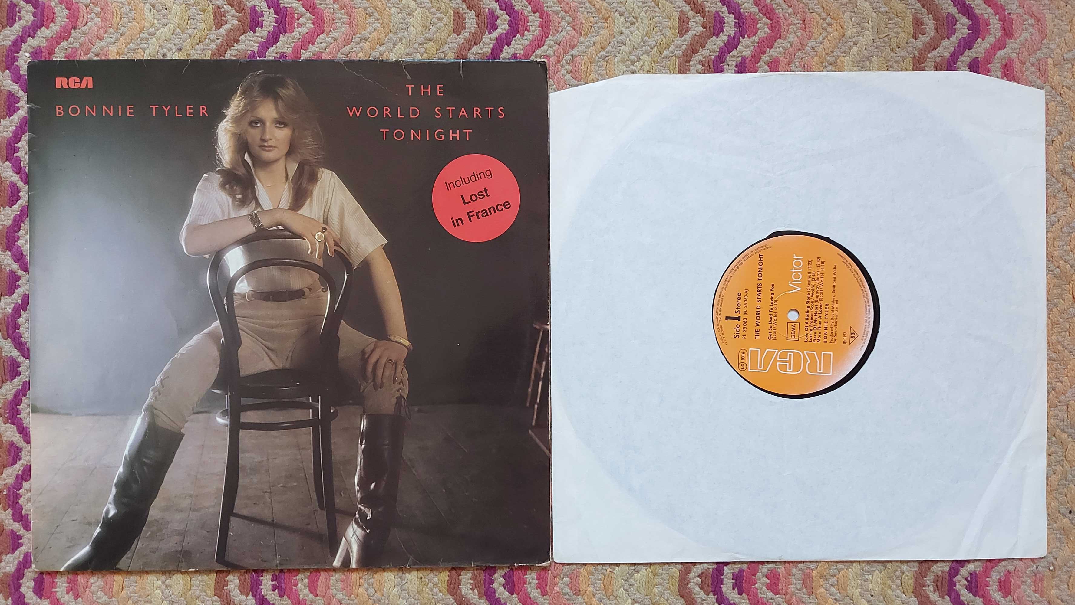 Bonnie Tyler The World Starts Tonight  1977  Ger  (VG/VG+)