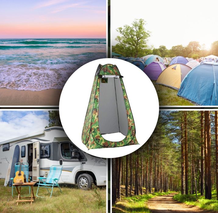 Namiot Plażowy Prysznic Turystyczny Toaleta Przebieralnia Przenośna WC