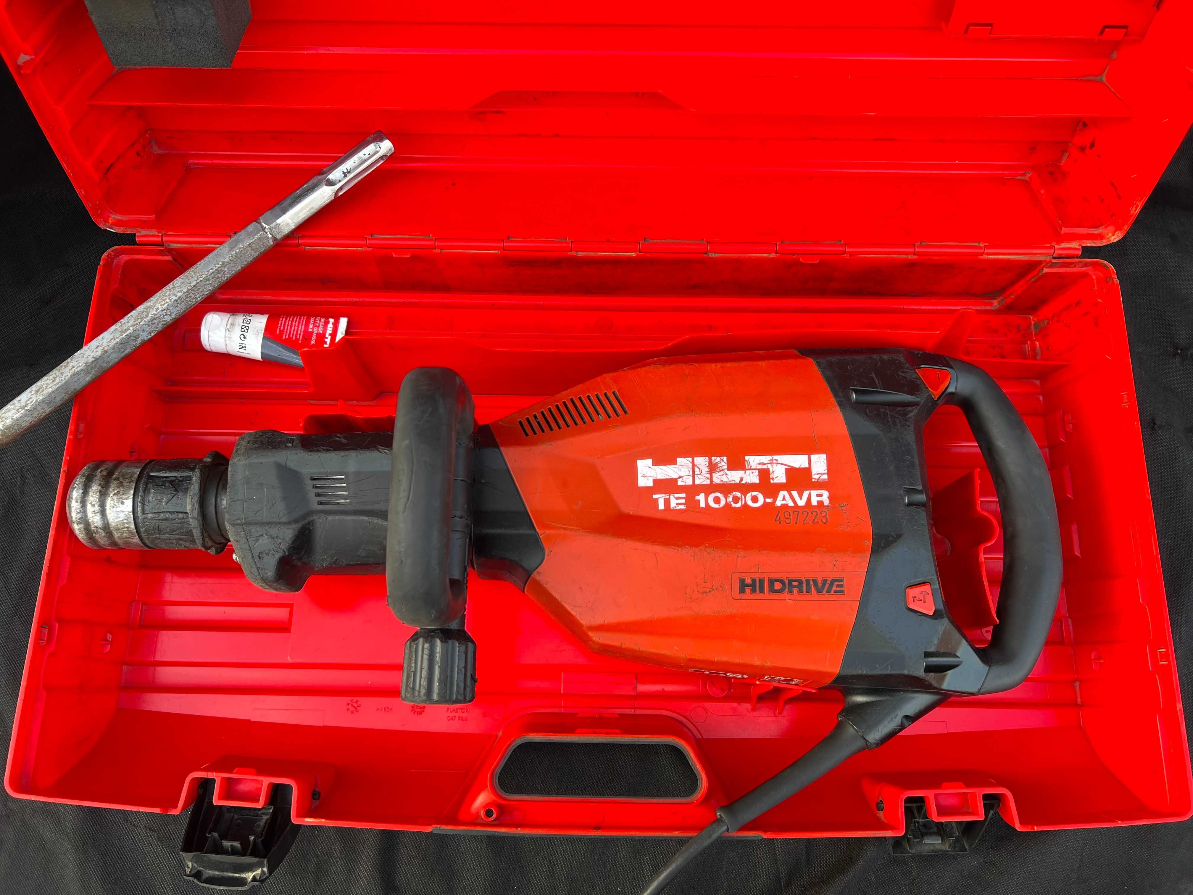 Młot Wyburzeniowy Hilti Te 1000 HiDrive ZESTAW Dłuto