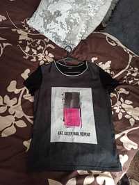 T-Shirt L koszulka lakier hybryda manicure stylizacja paznokci eat Sle