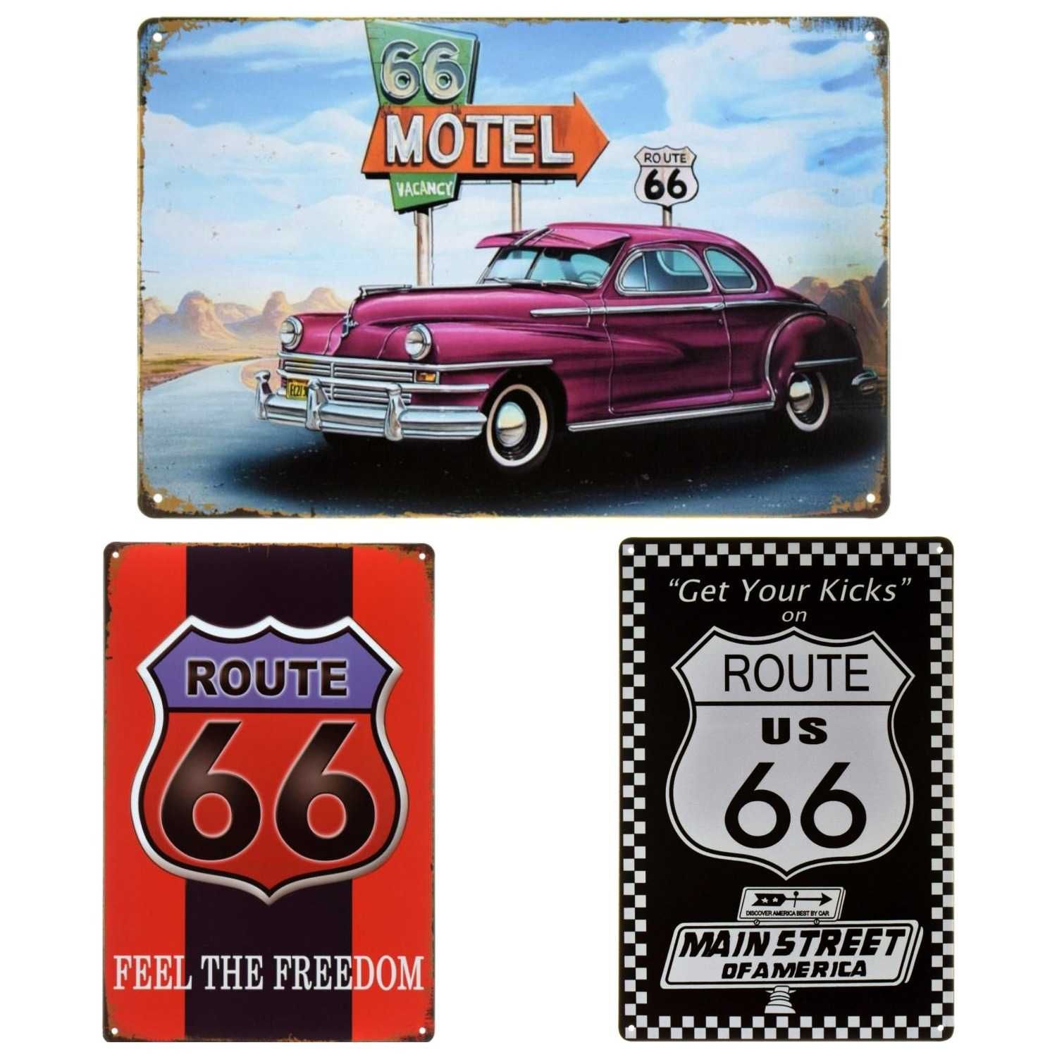 Route 66 / Мать дорог 66 (Металлические таблички)