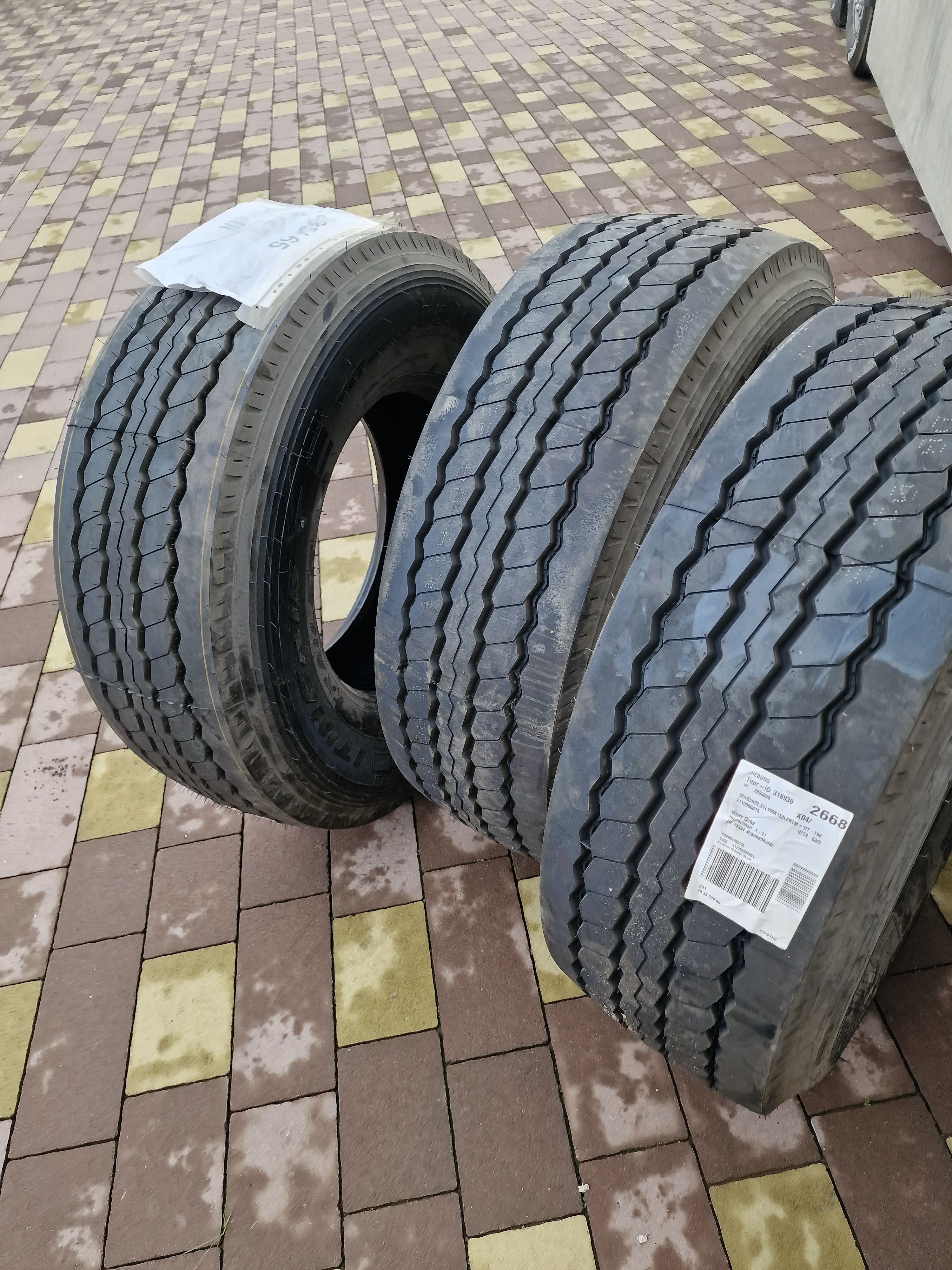 колеса резіна на полуприцеп  385/65/R22.5 нова комплект Pirelli NEU