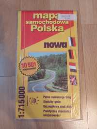 Mapa samochodowa Polski