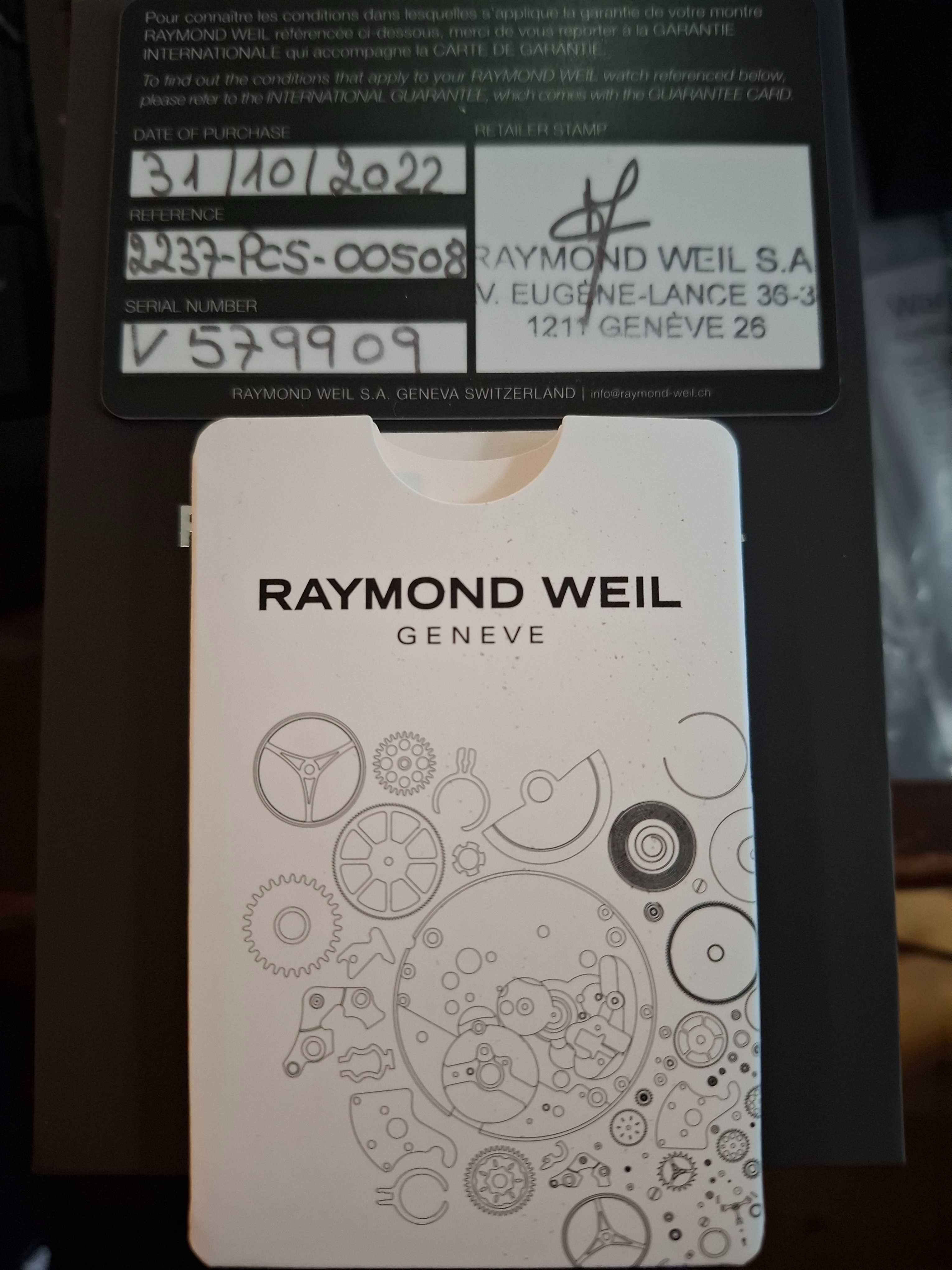 Relógio novo automático Raymond Weil Maestro