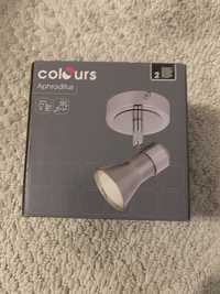 Nie używana  lampa łazienkowa wisząca pojedyńcza colours posrebrzana