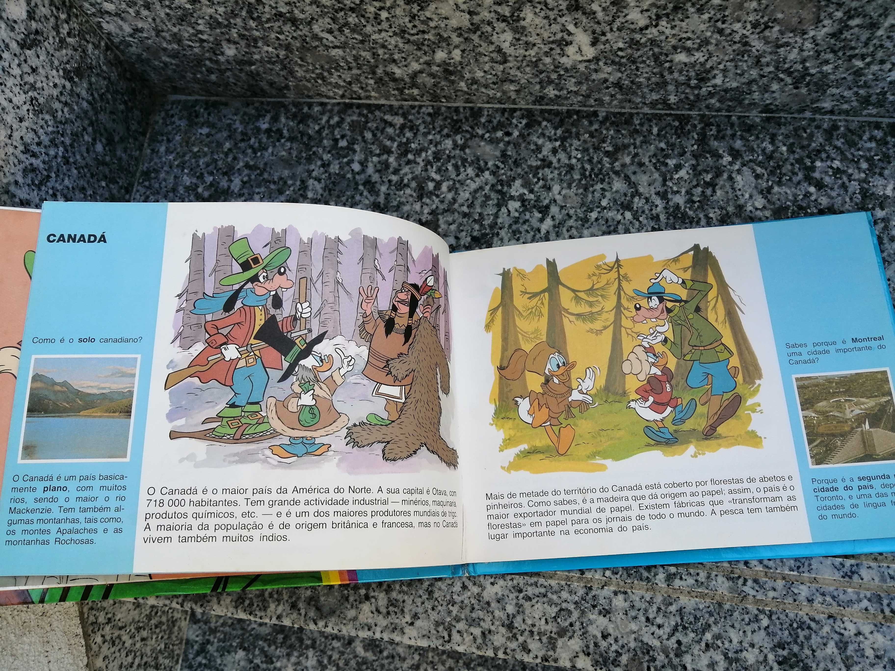 Livro didático Disney conhecer países