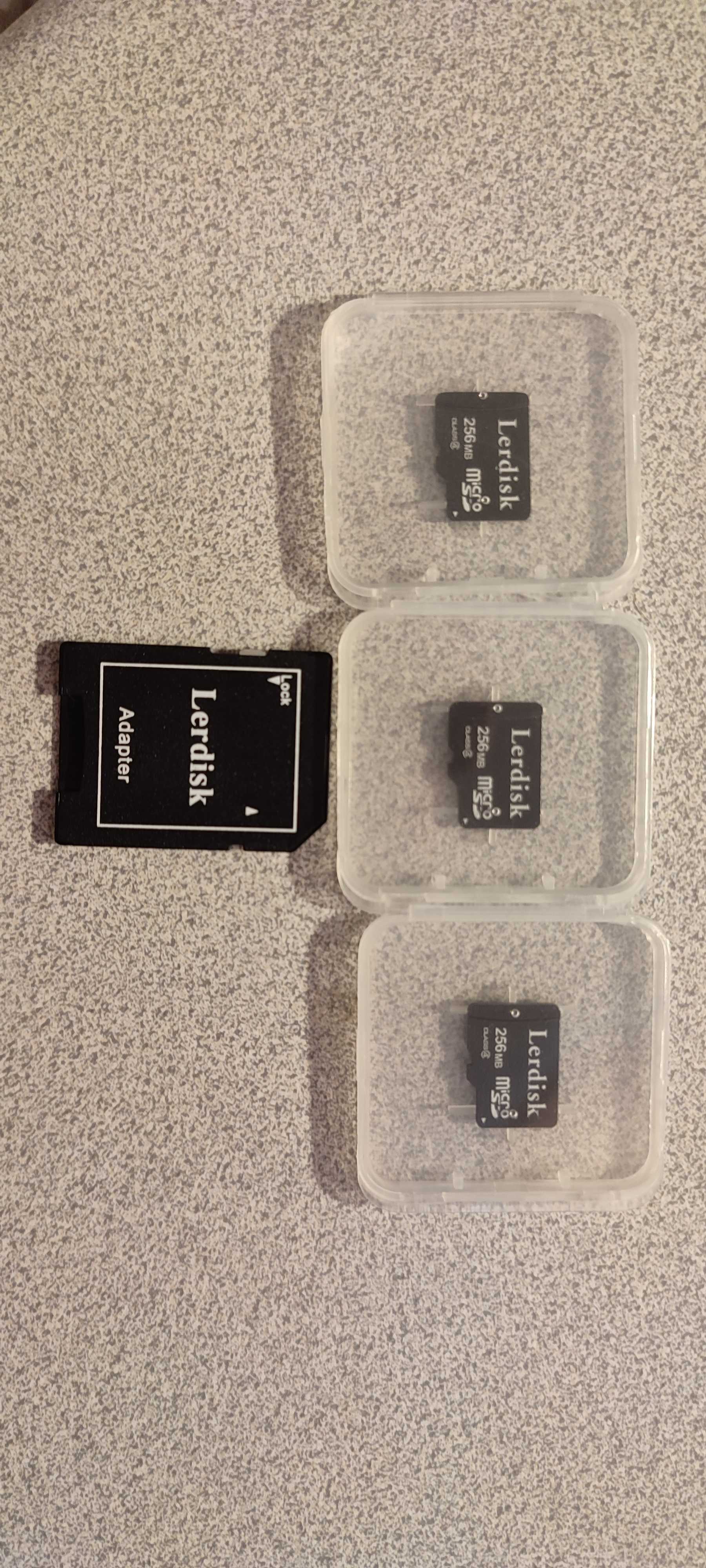 3× Karta Pamięci Micro-SD z Adapterem CISCO SD-IE- 256MB